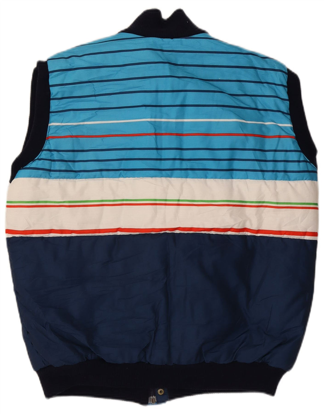 Azzurra Mens Padded Gilet UK 40 Large Navy Blue Colourblock