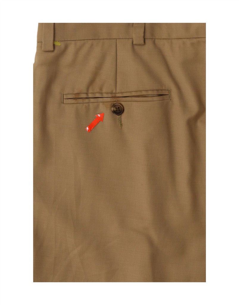 NAUTICA Mens Pegged Suit Trousers W36 L34 Beige Wool Vintage Nautica and Second-Hand Nautica from Messina Hembry 