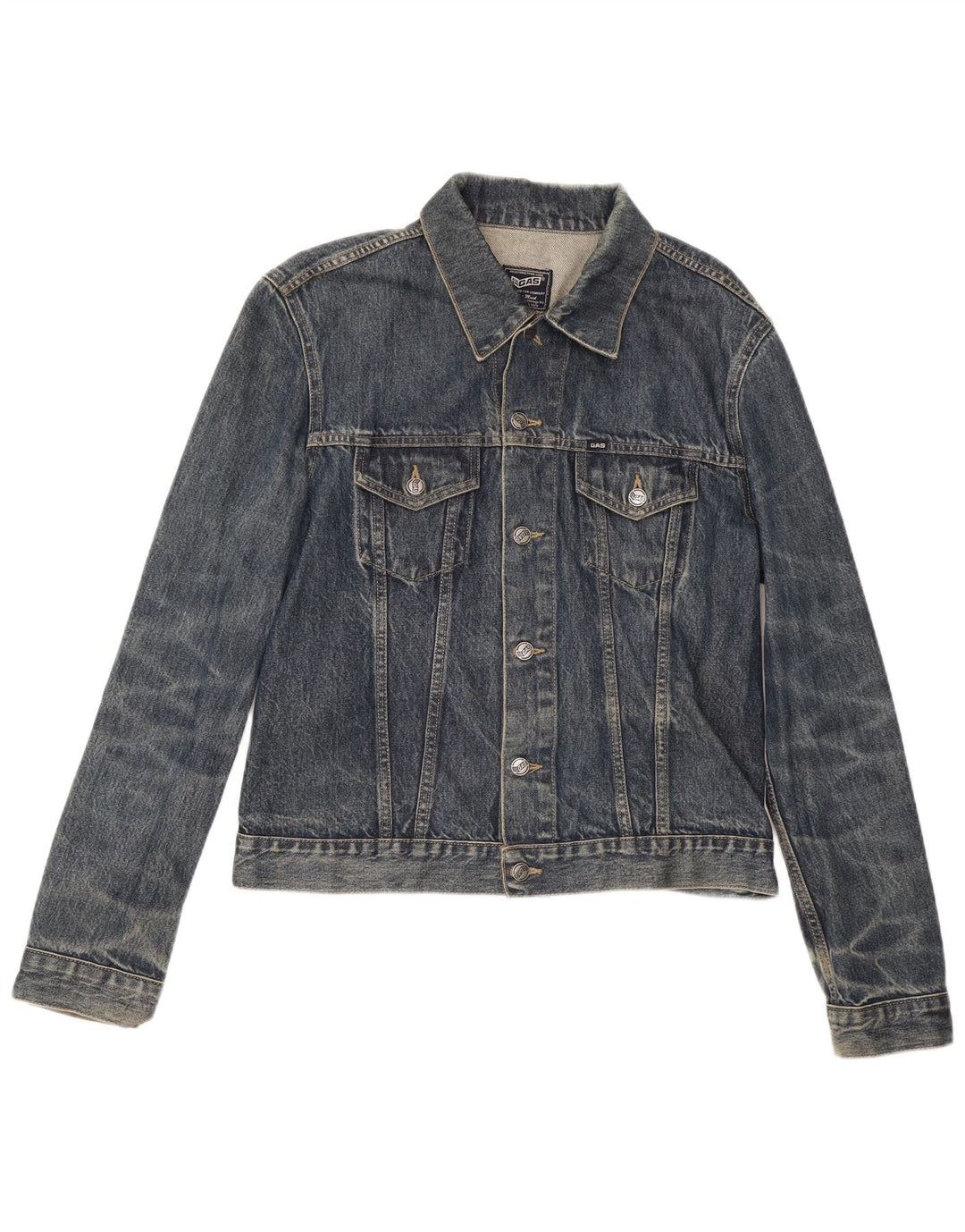Gas Womens Denim Jacket UK 18 XL Blue Cotton