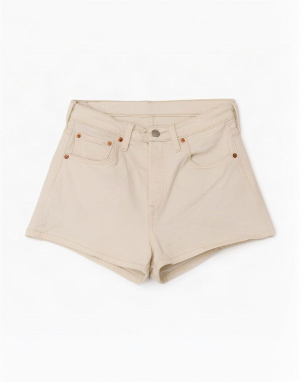 Levi's Womens 501 Denim Shorts Small W27 White Cotton