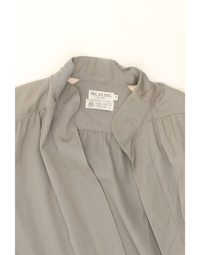 PAL ZILERI Womens Cardigan Top IT 44 Medium Grey Wool | Vintage Pal Zileri | Thrift | Second-Hand Pal Zileri | Used Clothing | Messina Hembry 