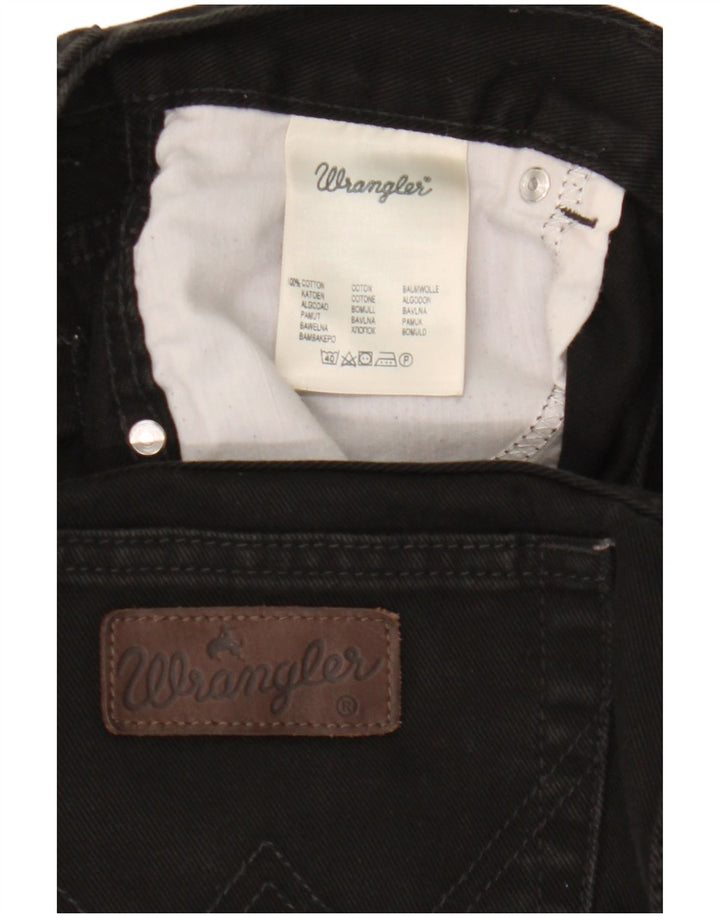 Wrangler Womens Texas Straight Jeans W36 L30 Black Cotton