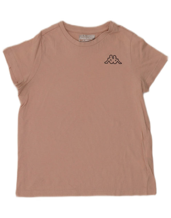 Kappa Womens T-Shirt Top UK 6 XS Pink Cotton