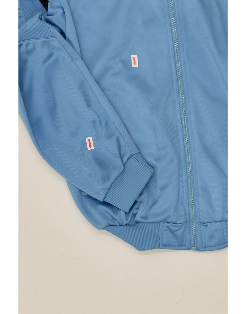 ADIDAS Boys Tracksuit Top Jacket 11-12 Years Blue Colourblock Polyester | Vintage Adidas | Thrift | Second-Hand Adidas | Used Clothing | Messina Hembry 