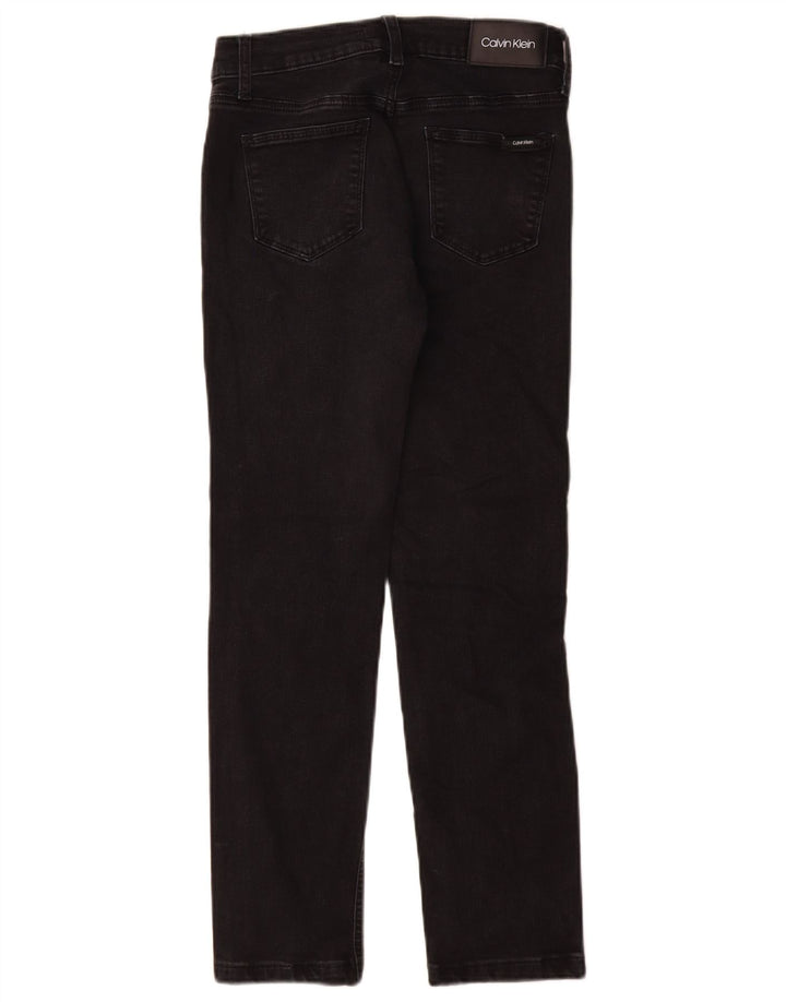 Calvin Klein Womens Slim Jeans W27 L28 Black Cotton