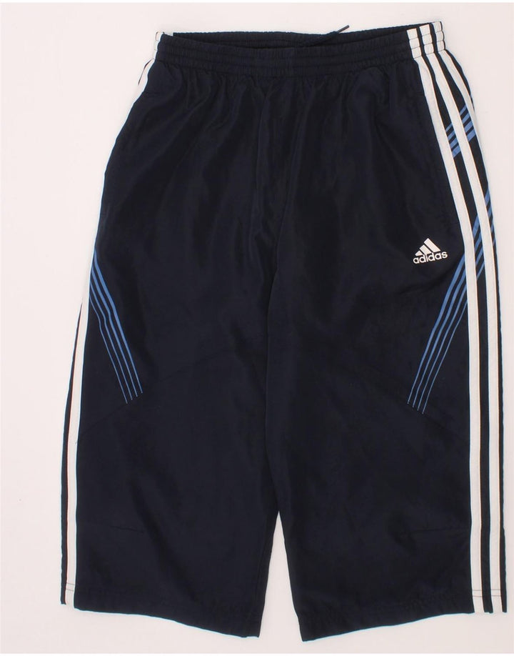 ADIDAS Boys Clima 365 Tracksuit Trousers 11-12 Years  Navy Blue Polyester Vintage Adidas and Second-Hand Adidas from Messina Hembry 
