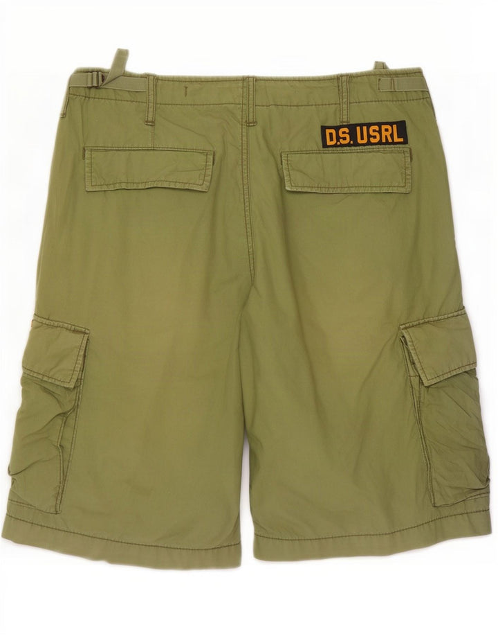 Ralph Lauren Mens Cargo Shorts W31 Medium Khaki Cotton