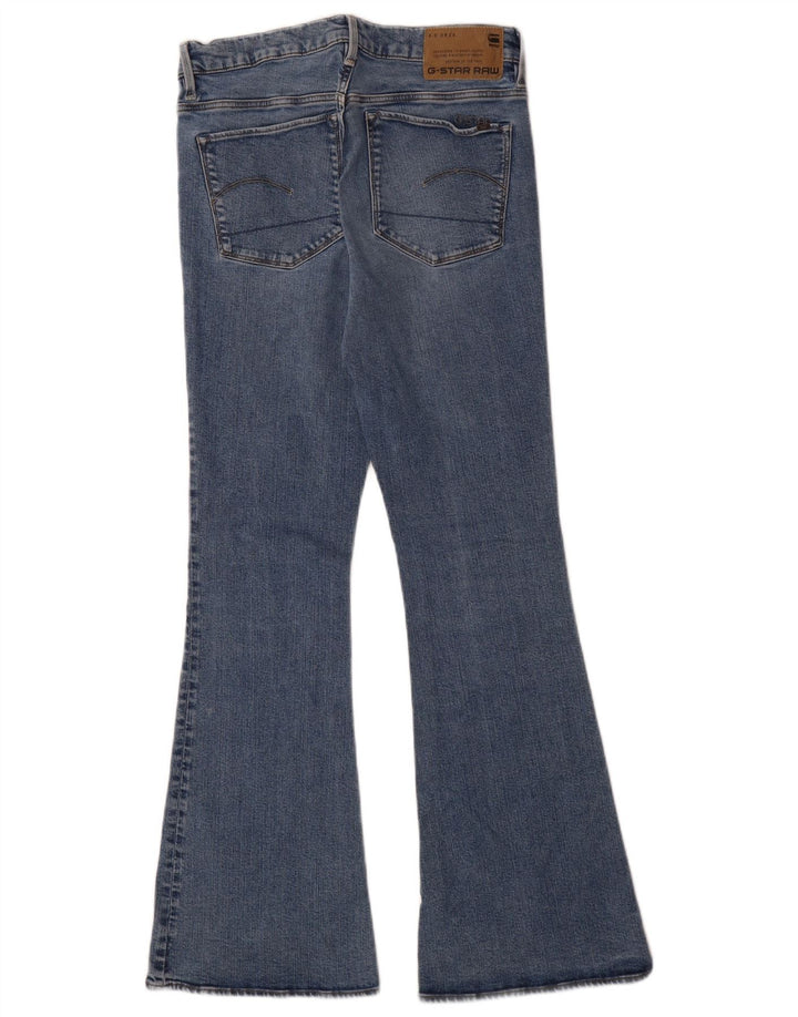 G-Star Womens Flared Jeans W28 L30 Blue Cotton