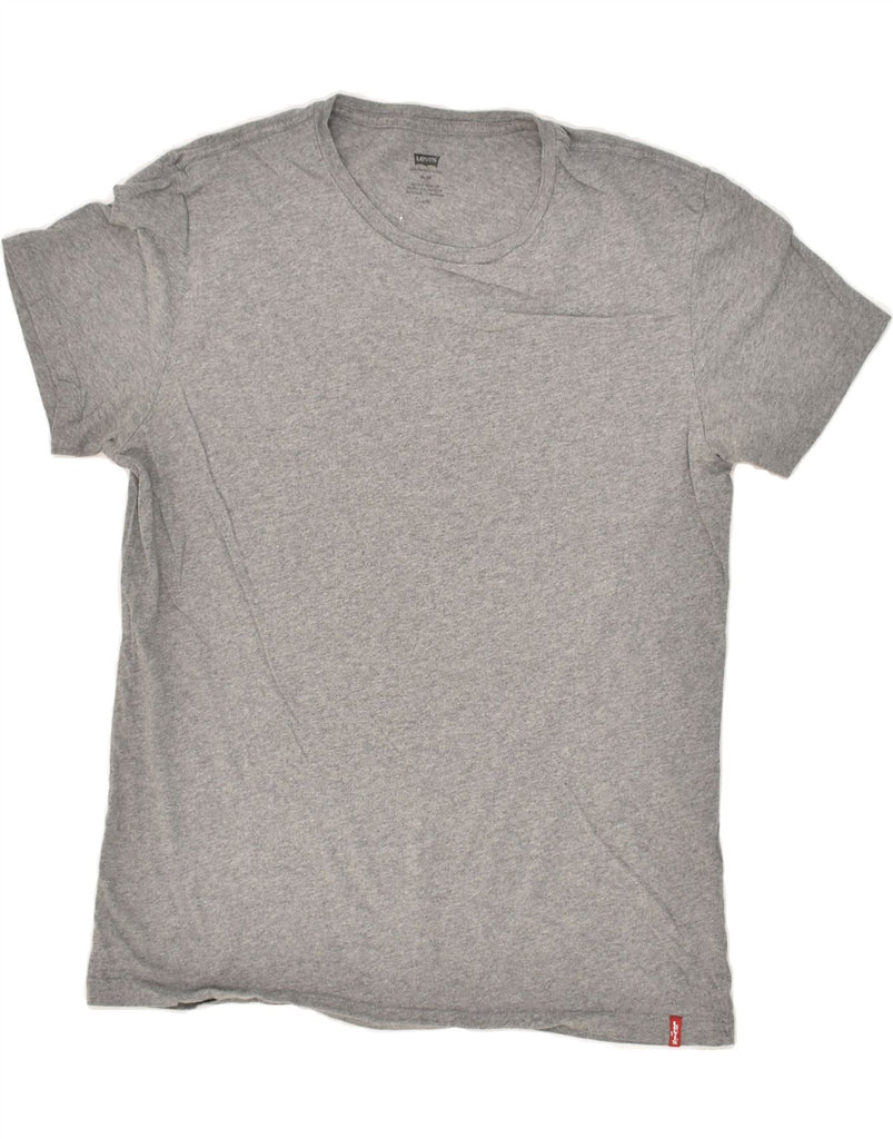 LEVI'S Mens Slim T-Shirt Top Large Grey Vintage Levi's and Second-Hand Levi's from Messina Hembry 