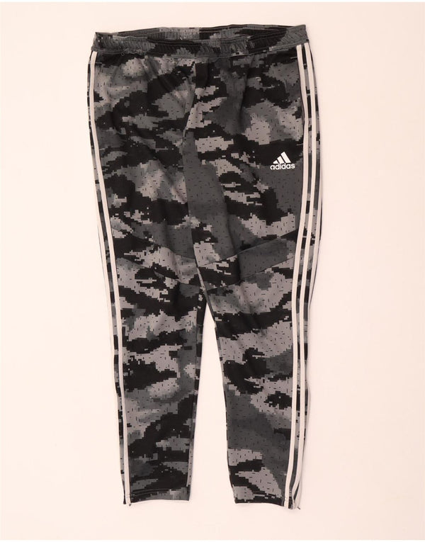 ADIDAS Mens Tracksuit Trousers XL  Grey Camouflage Polyester