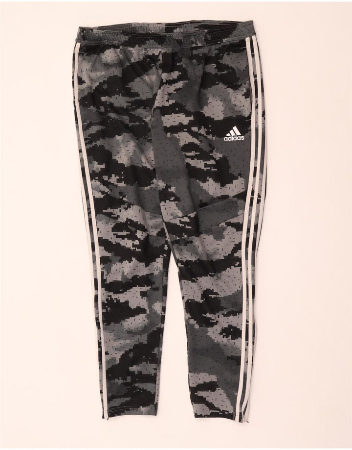 ADIDAS Mens Tracksuit Trousers XL  Grey Camouflage Polyester