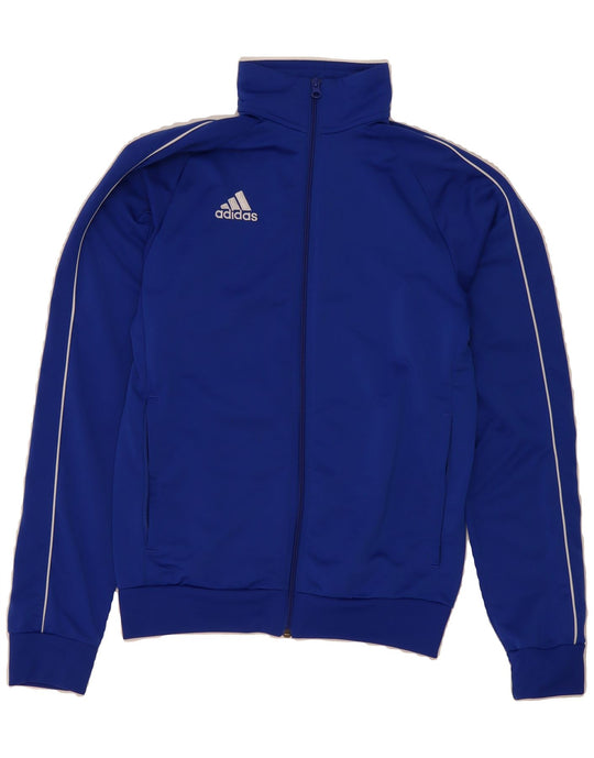ADIDAS Mens Tracksuit Top Jacket Small Blue Polyester Vintage