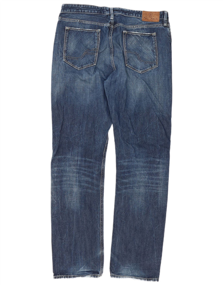 Fat Face Mens Straight Jeans W36 L34 Blue Cotton