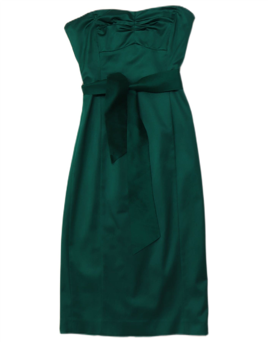COAST Womens Strapless Dress UK 8 Small Green Acetate