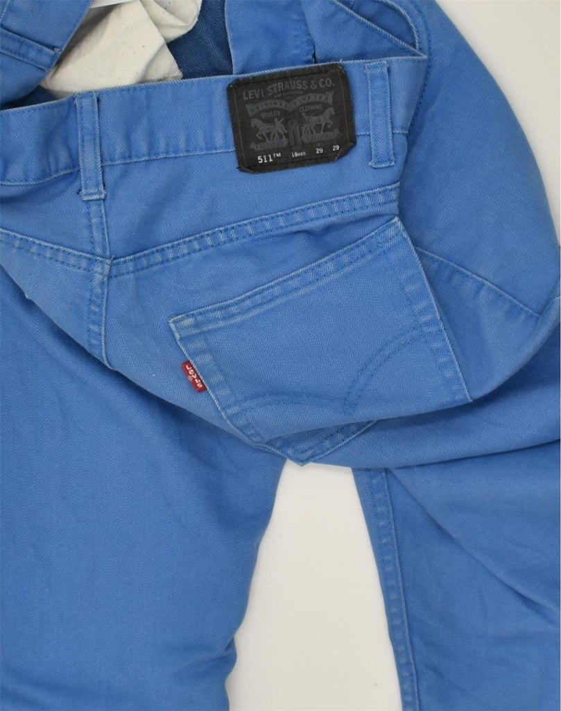 LEVI'S Mens 511 Slim Jeans W29 L29 Blue Cotton | Vintage Levi's | Thrift | Second-Hand Levi's | Used Clothing | Messina Hembry 