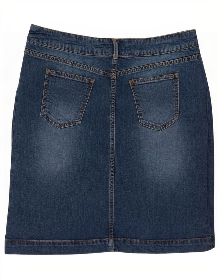 White Stuff Womens Denim Skirt US 12 Medium W32 Blue Cotton