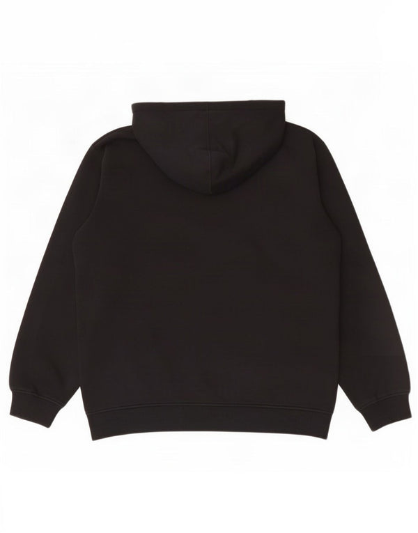 Adidas Mens Graphic Hoodie Jumper Medium Black Cotton