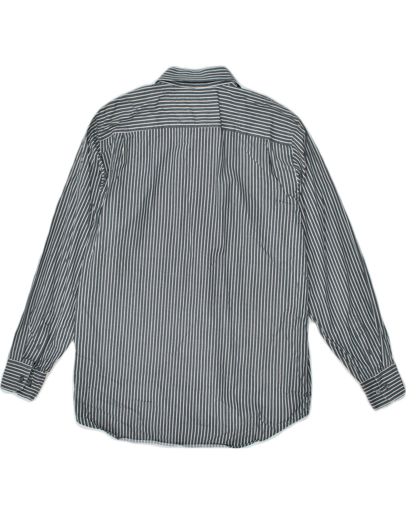 BANANA REPUBLIC Mens Shirt Size 16 16 1/2 Large Grey Pinstripe Cotton | Vintage Banana Republic | Thrift | Second-Hand Banana Republic | Used Clothing | Messina Hembry 