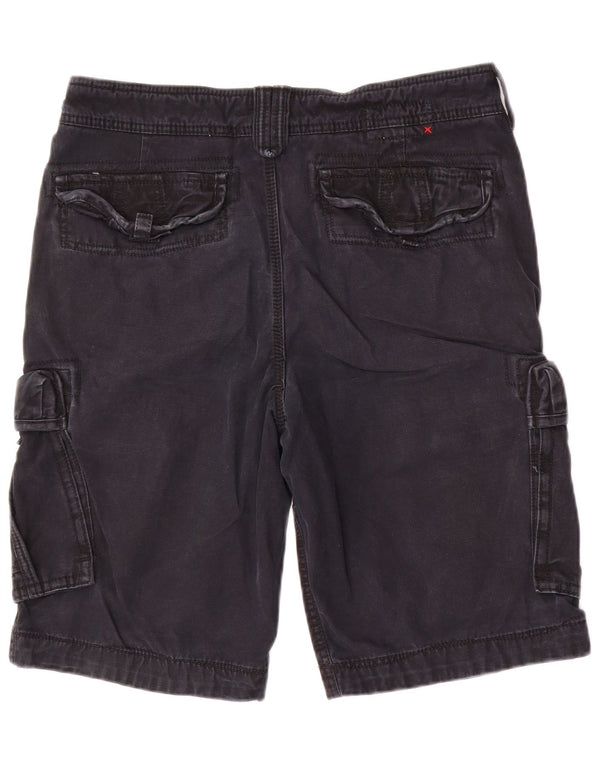 Fat Face Mens Cargo Shorts W34 Large Black Cotton