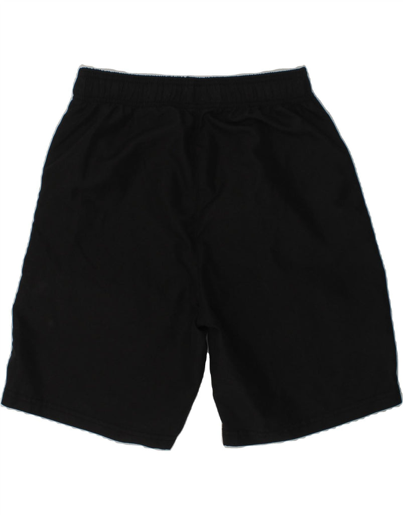 KAPPA Boys Graphic Sport Shorts 13-14 Years Black Polyester | Vintage Kappa | Thrift | Second-Hand Kappa | Used Clothing | Messina Hembry 