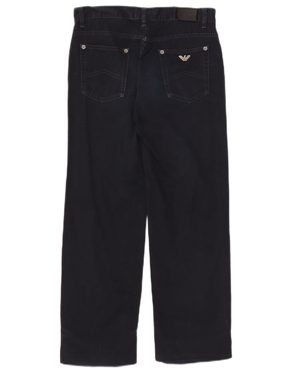 Armani Teen Girls Straight Casual Trousers 12-13 Years W28 L26 Navy Blue