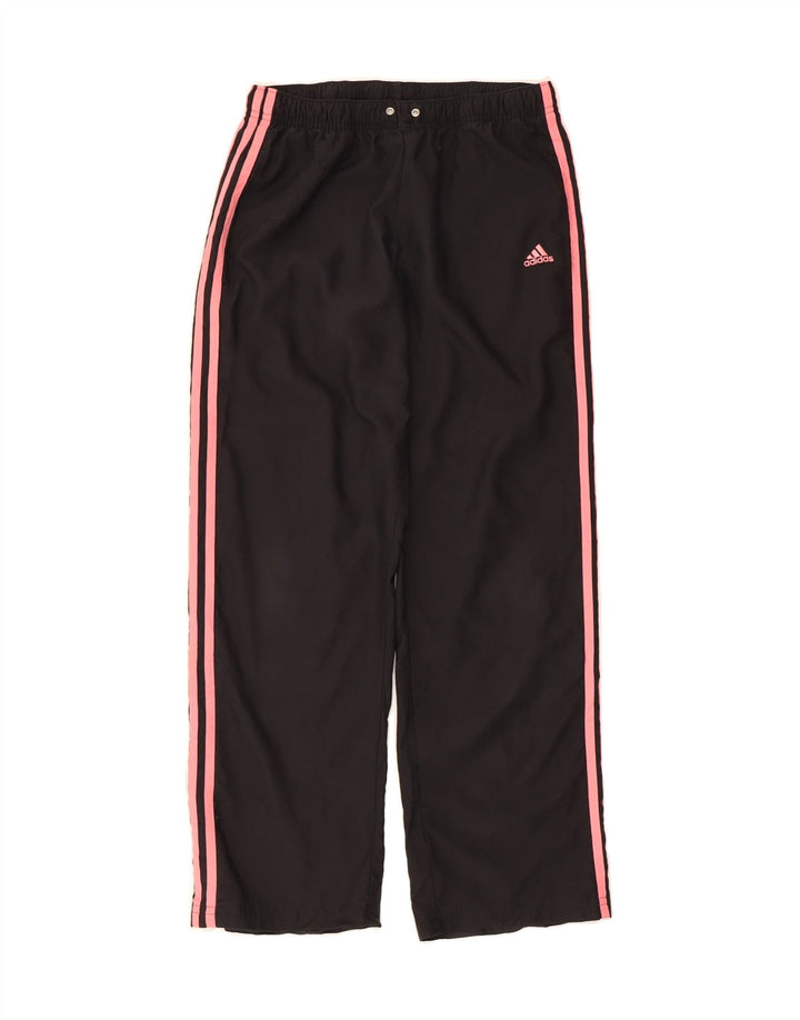 ADIDAS Womens Tracksuit Trousers UK 14 Medium Black Polyester Vintage Adidas and Second-Hand Adidas from Messina Hembry 