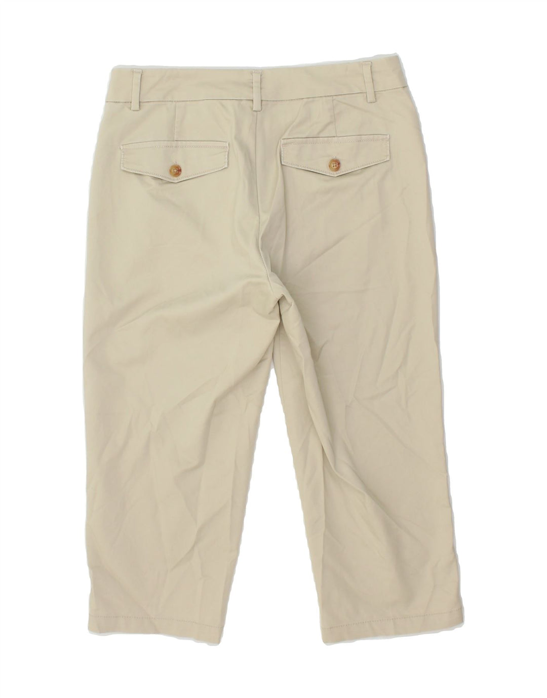 DOCKERS Womens Straight Capri Trousers US 6 Medium W30 L20 Beige Cotton Vintage Dockers and Second-Hand Dockers from Messina Hembry 