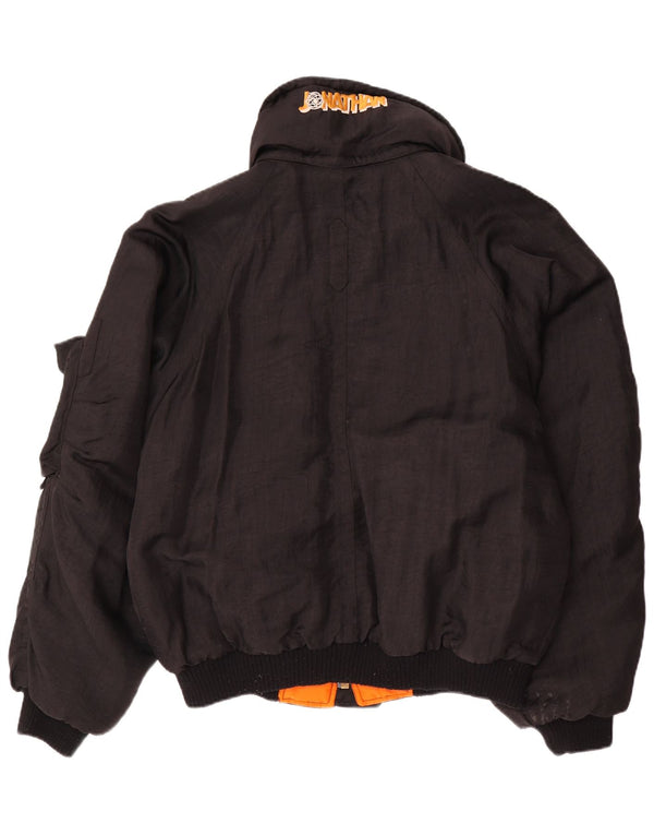 Vintage Mens Loose Fit Padded Jacket UK 38 Medium Black