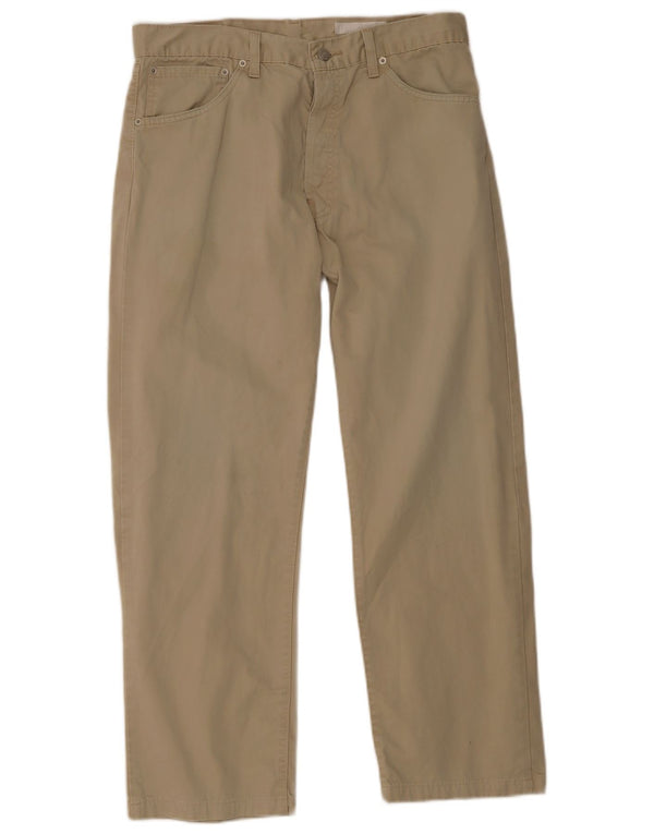 Levi's Mens 551 Straight Casual Trousers W36 L28 Beige Cotton