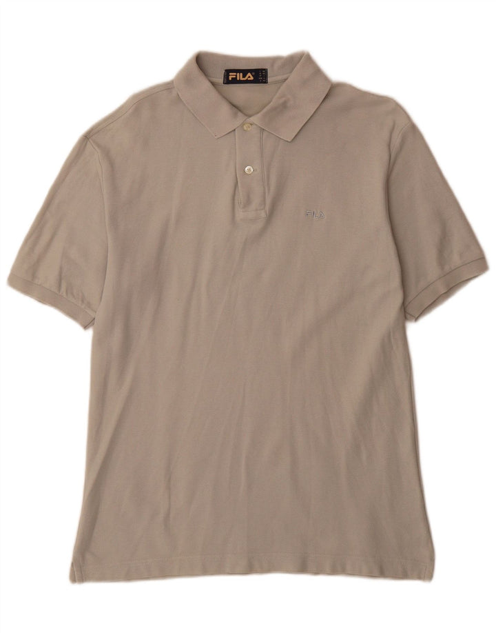 Fila Mens Polo Shirt IT 46 Small Grey