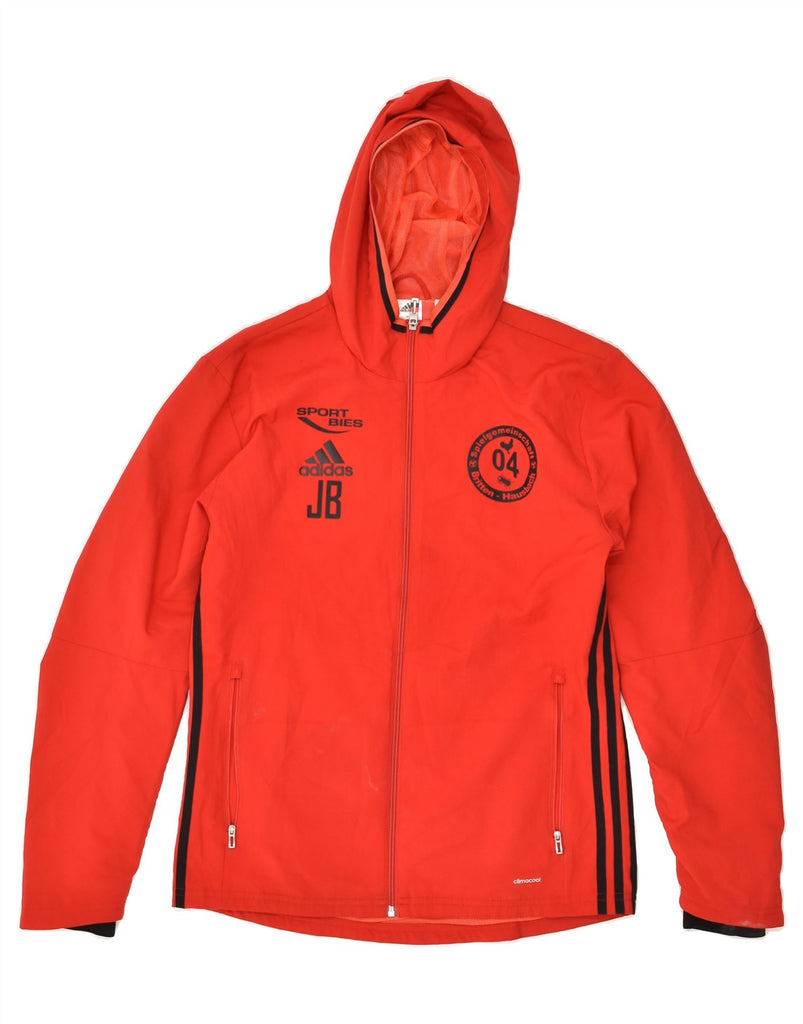 ADIDAS Mens SV Britten-Hausbach Hooded Rain Jacket UK 36 Small Red | Vintage Adidas | Thrift | Second-Hand Adidas | Used Clothing | Messina Hembry 