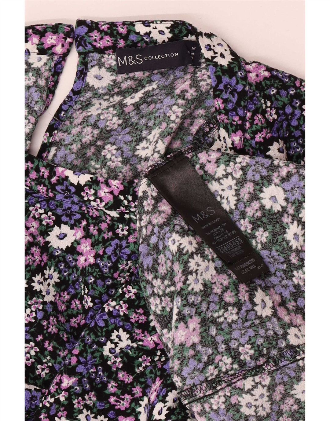 Marks & Spencer Womens Blouse Top UK 10 Small Multicoloured Floral