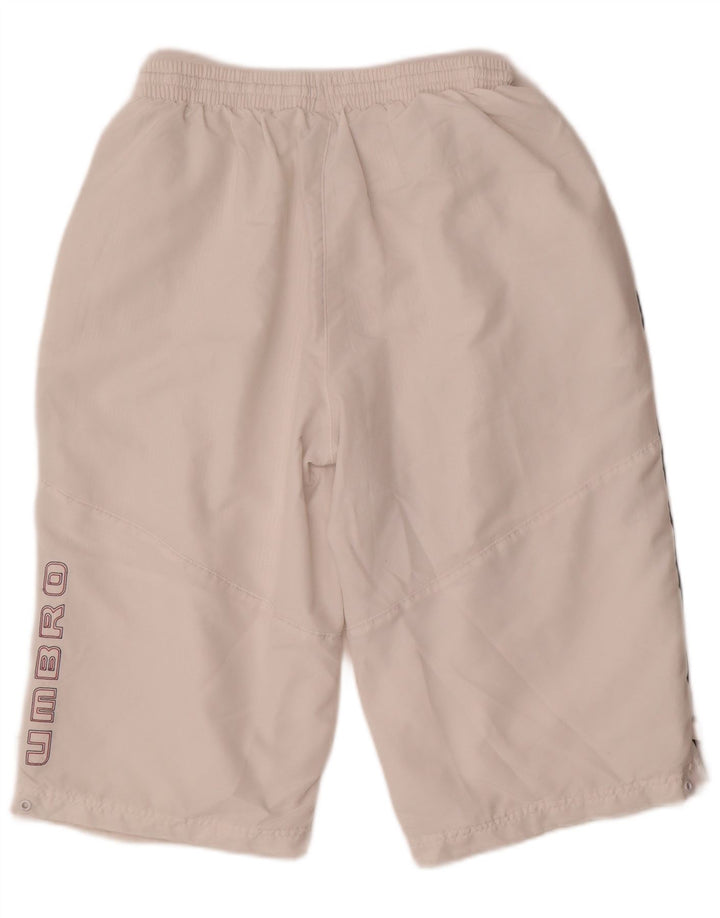 Umbro Mens Graphic Swimming Shorts Medium White Polyester
