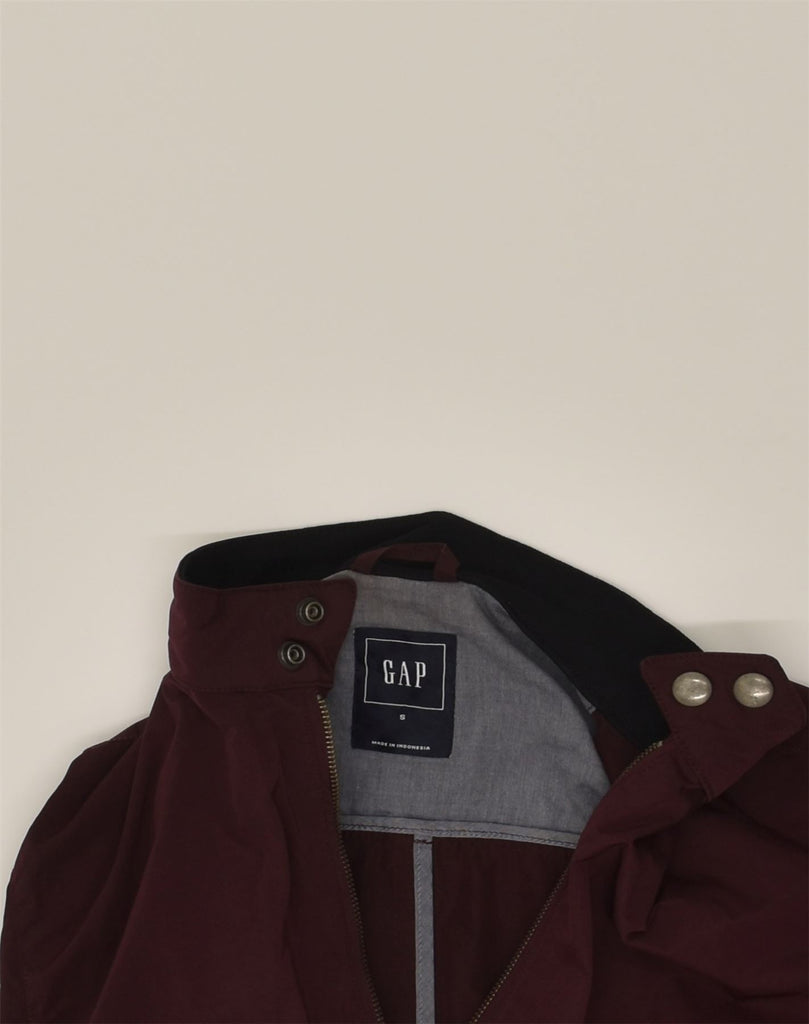 GAP Mens Bomber Jacket UK 36 Small Maroon Nylon | Vintage Gap | Thrift | Second-Hand Gap | Used Clothing | Messina Hembry 