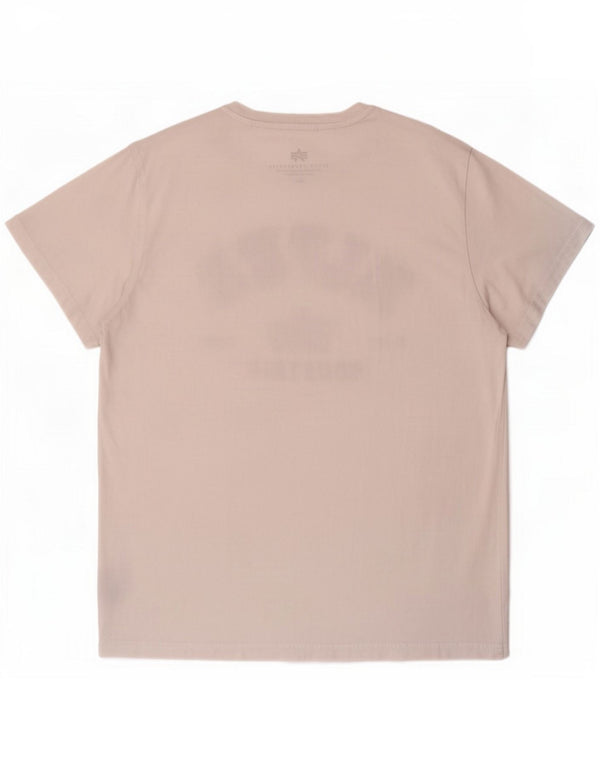 Alpha Industries Mens Graphic T-Shirt Top XL White Cotton