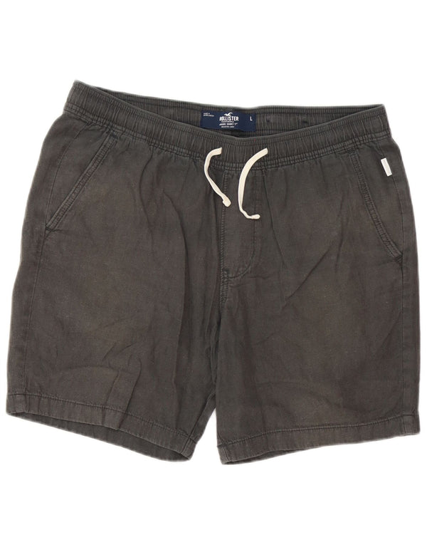Hollister Mens Sport Shorts Large Grey Cotton