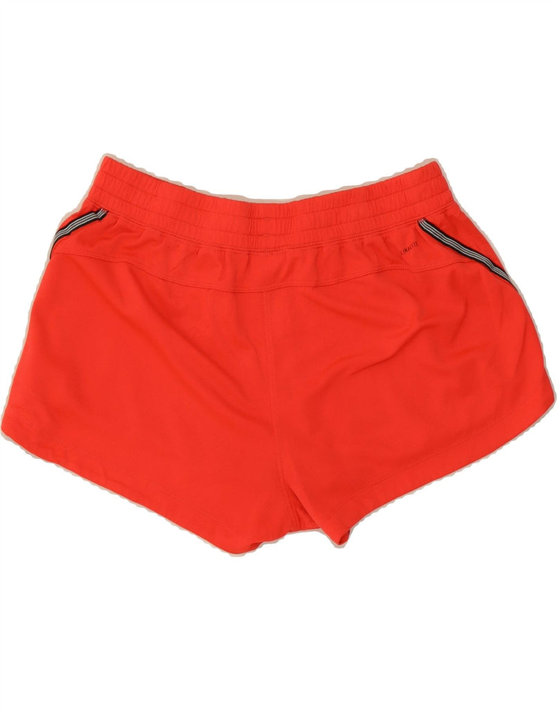ADIDAS Womens Climalite Sport Shorts UK 12/14 Medium  Red Polyester Vintage Adidas and Second-Hand Adidas from Messina Hembry 