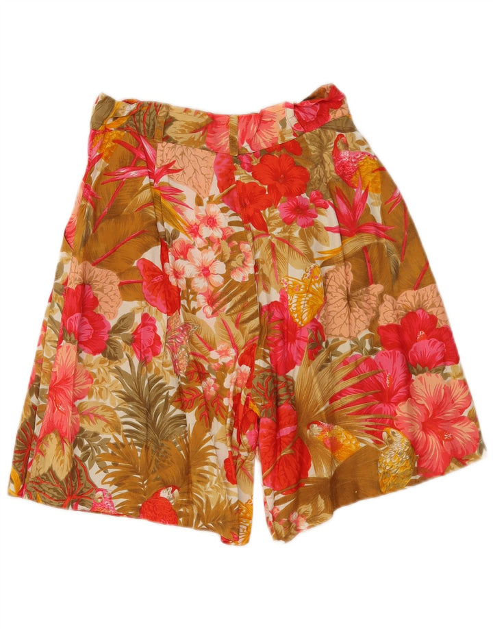 Express Womens High Waist Casual Shorts Medium W26 Multicoloured Floral