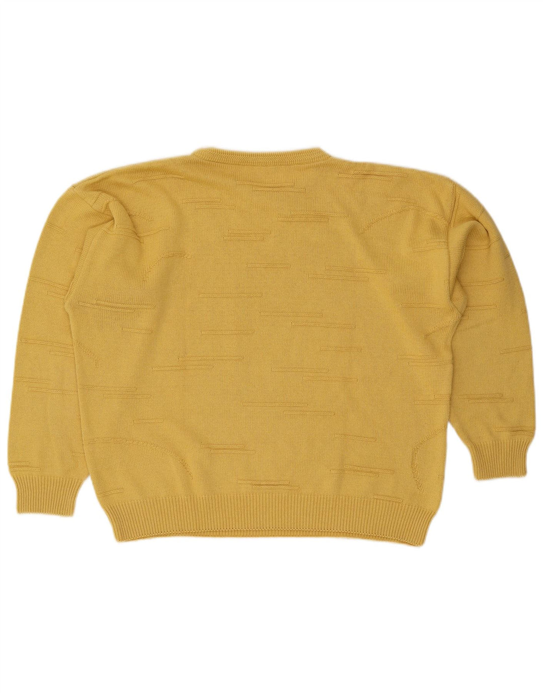Vintage Womens Oversized Crew Neck Jumper Sweater IT 50 XL Yellow