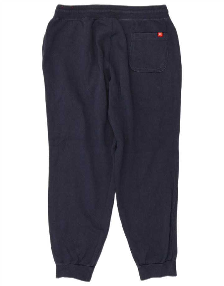Nike Mens Tracksuit Trousers Joggers Large  Navy Blue Cotton