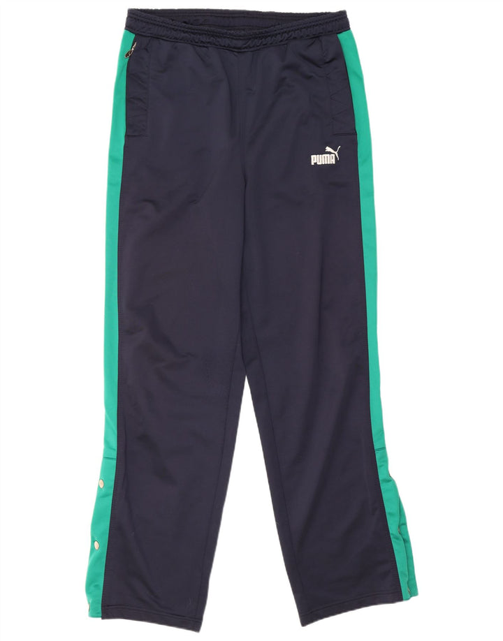 Puma Mens Hooded Graphic Full Tracksuit XL  Green Colourblock Polyester