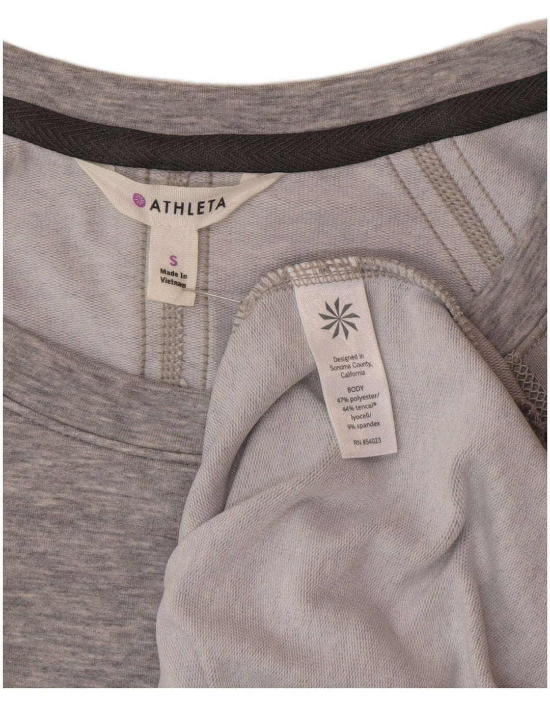 Athleta Womens T-Shirt Dress UK 10 Small Grey Flecked Polyester