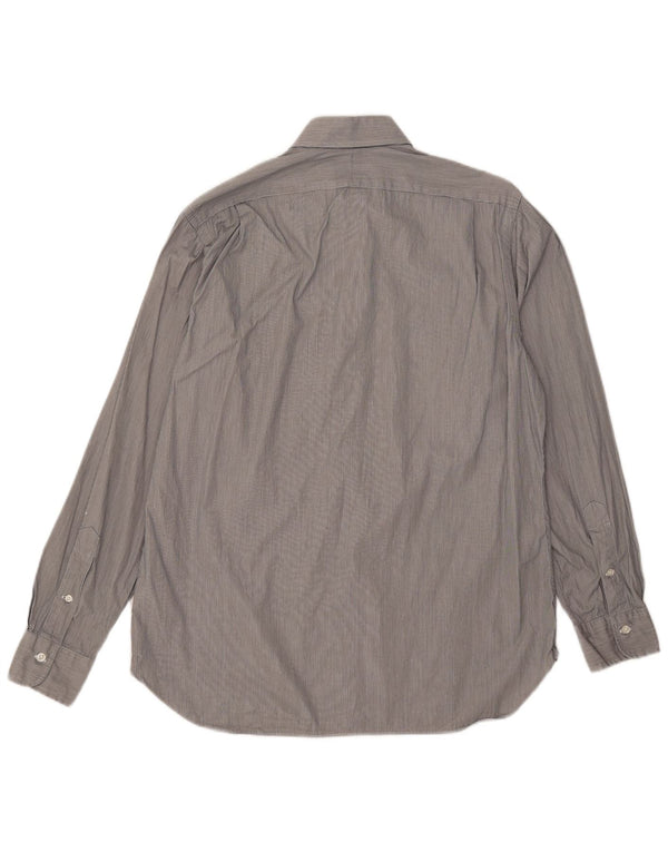 Polo Ralph Lauren Mens Shirt Size 40/41 16 Large Grey Pinstripe Cotton