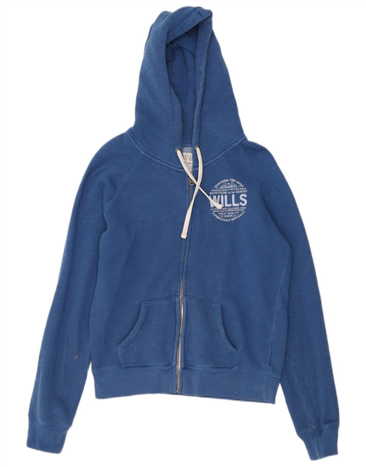 Jack Wills Womens UK 14 Large  Blue Cotton