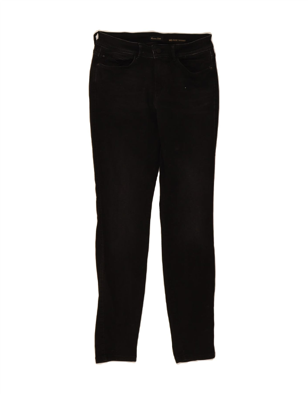 MASSIMO DUTTI Womens Mid Rise Skinny Jeans EU 40 Medium W30 L30 Black Vintage Massimo Dutti and Second-Hand Massimo Dutti from Messina Hembry 