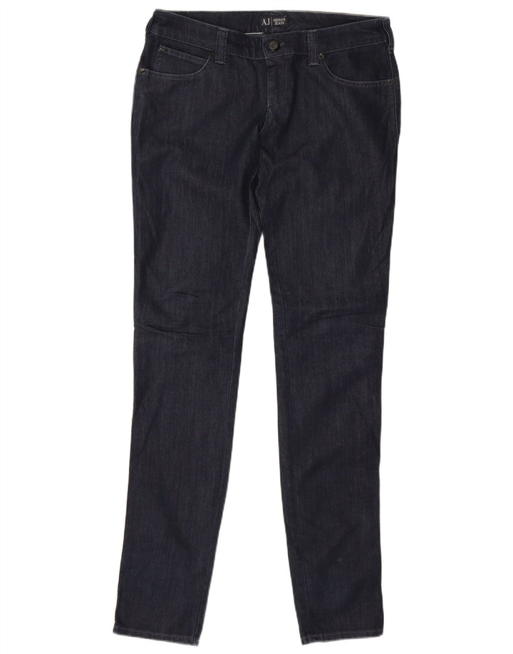 Armani Womens Slim Jeans W30 L33 Navy Blue Cotton