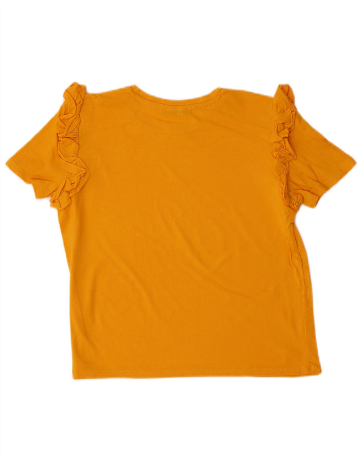 ZARA Womens Crop Top UK 12 Medium Yellow