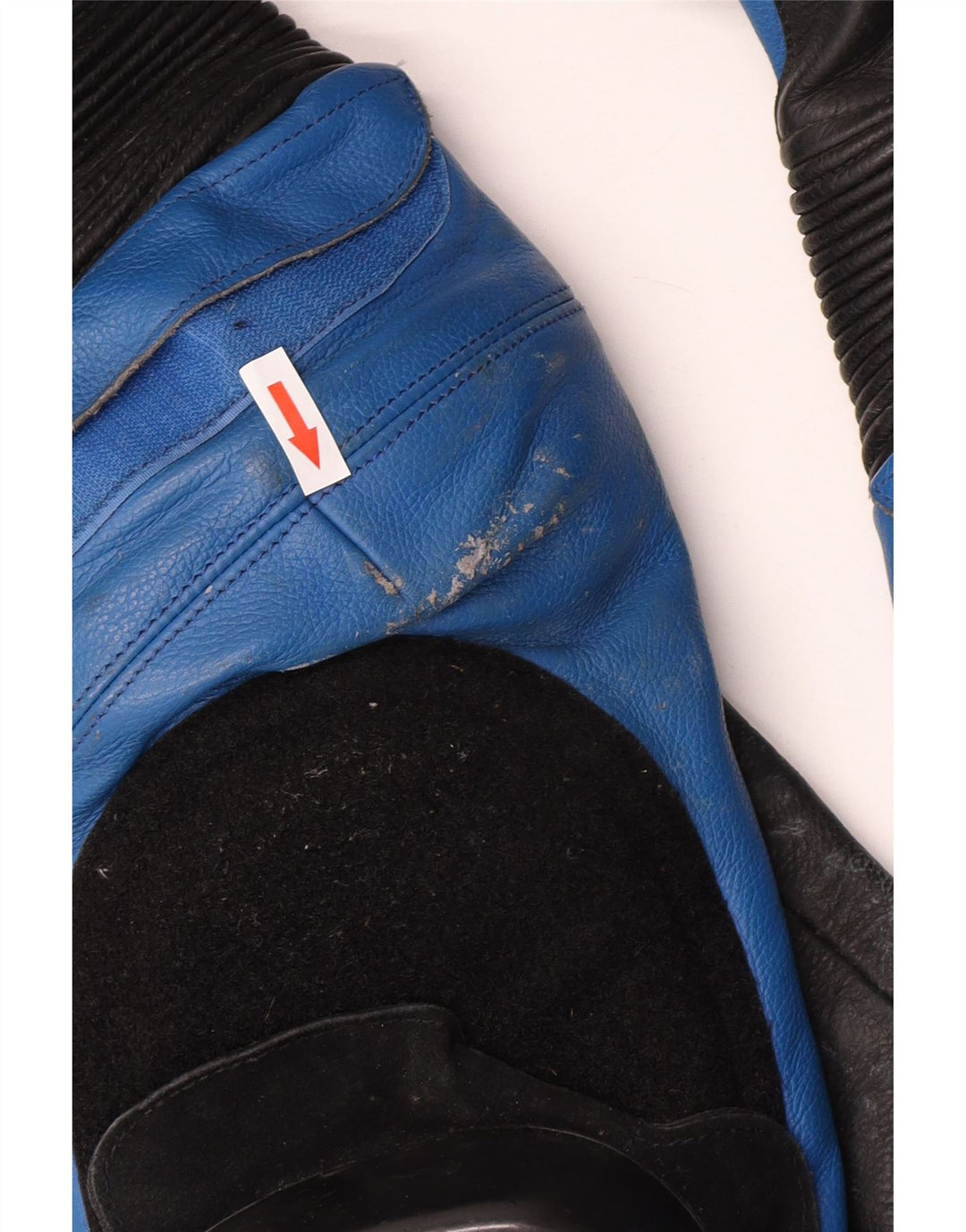 AXO Mens Racer Graphic Leather Jumpsuit IT 56 2XL  Blue Colourblock Leather