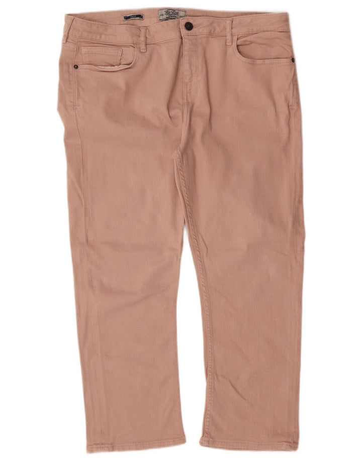 FAT FACE Womens Cropped Jeans UK 16 Large W34 L23  Pink Cotton