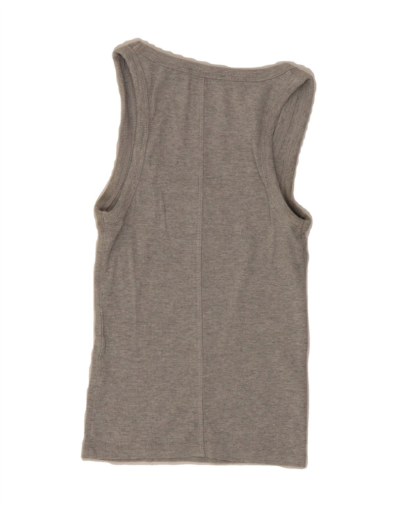ZARA Womens Vest Top UK 10 Small Grey Vintage Zara and Second-Hand Zara from Messina Hembry 